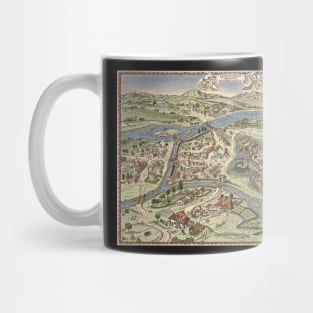 Varadinum medieval map (Braun & Hogenberg, 1618) digital reproduction Mug